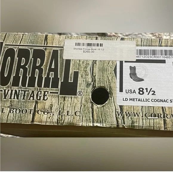 Womens Short Vintage Corral Western Boots - Picture 8 of 8